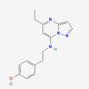 4-{2-[(5-ethylpyrazolo[1,5-a]pyrimidin-7-yl)amino]ethyl}phenol