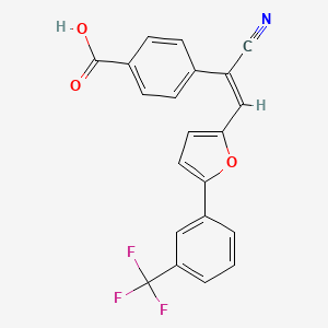 4-(1-cyano-2-{5-[3-(trifluoromethyl)phenyl]-2-furyl}vinyl)benzoic acid