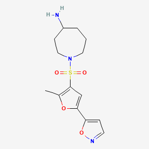 1-{[5-(5-isoxazolyl)-2-methyl-3-furyl]sulfonyl}-4-azepanamine hydrochloride