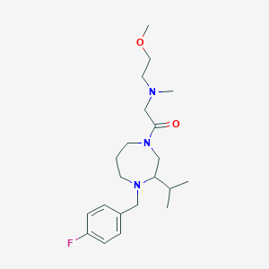 2-[4-(4-fluorobenzyl)-3-isopropyl-1,4-diazepan-1-yl]-N-(2-methoxyethyl)-N-methyl-2-oxoethanamine