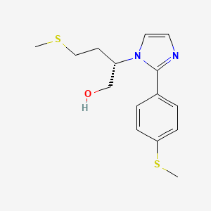 (2S)-4-(methylthio)-2-{2-[4-(methylthio)phenyl]-1H-imidazol-1-yl}butan-1-ol