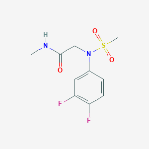 N~2~-(3,4-difluorophenyl)-N~1~-methyl-N~2~-(methylsulfonyl)glycinamide