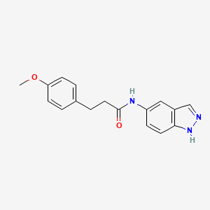 molecular formula C17H17N3O2 B5339154 N-(1H-indazol-5-yl)-3-(4-methoxyphenyl)propanamide 