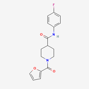 N-(4-fluorophenyl)-1-(furan-2-carbonyl)piperidine-4-carboxamide