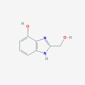 molecular formula C8H8N2O2 B053392 4-Hydroxy-2-(hydroxymethyl)benzimidazole CAS No. 116345-47-2