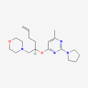 4-({(2R,5S)-5-[(6-methyl-2-pyrrolidin-1-ylpyrimidin-4-yl)methyl]tetrahydrofuran-2-yl}methyl)morpholine