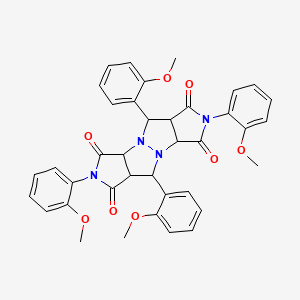 4,7,11,14-tetrakis(2-methoxyphenyl)-1,4,8,11-tetrazatetracyclo[6.6.0.02,6.09,13]tetradecane-3,5,10,12-tetrone