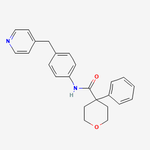 4-phenyl-N-[4-(4-pyridinylmethyl)phenyl]tetrahydro-2H-pyran-4-carboxamide