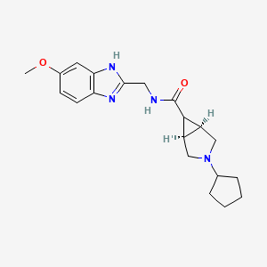 (1R*,5S*,6r)-3-cyclopentyl-N-[(6-methoxy-1H-benzimidazol-2-yl)methyl]-3-azabicyclo[3.1.0]hexane-6-carboxamide