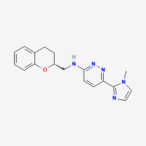 N-[(2R)-3,4-dihydro-2H-chromen-2-ylmethyl]-6-(1-methyl-1H-imidazol-2-yl)pyridazin-3-amine