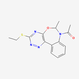 7-acetyl-3-(ethylthio)-6-methyl-6,7-dihydro[1,2,4]triazino[5,6-d][3,1]benzoxazepine