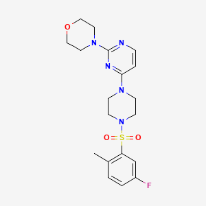 4-(4-{4-[(5-fluoro-2-methylphenyl)sulfonyl]-1-piperazinyl}-2-pyrimidinyl)morpholine