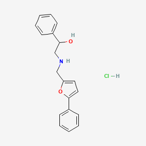 1-phenyl-2-{[(5-phenyl-2-furyl)methyl]amino}ethanol hydrochloride