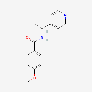 4-methoxy-N-[1-(pyridin-4-yl)ethyl]benzamide