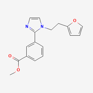 methyl 3-{1-[2-(2-furyl)ethyl]-1H-imidazol-2-yl}benzoate