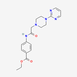 ETHYL 4-({2-[4-(2-PYRIMIDINYL)PIPERAZINO]ACETYL}AMINO)BENZOATE