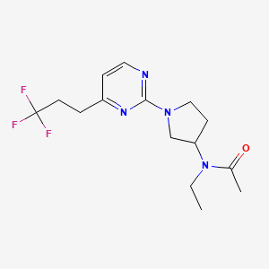 N-ethyl-N-{1-[4-(3,3,3-trifluoropropyl)pyrimidin-2-yl]pyrrolidin-3-yl}acetamide