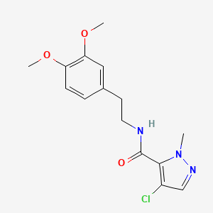 4-chloro-N-[2-(3,4-dimethoxyphenyl)ethyl]-1-methyl-1H-pyrazole-5-carboxamide