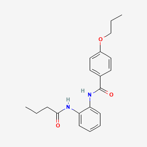 N-[2-(butanoylamino)phenyl]-4-propoxybenzamide