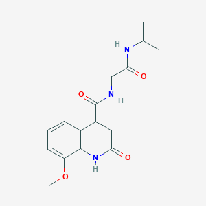 N-[2-(isopropylamino)-2-oxoethyl]-8-methoxy-2-oxo-1,2,3,4-tetrahydroquinoline-4-carboxamide