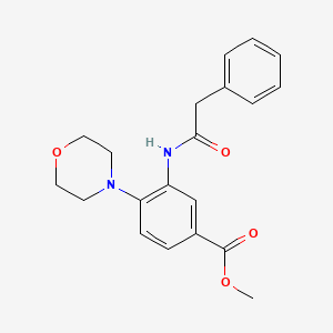 Methyl 4-(morpholin-4-yl)-3-[(phenylacetyl)amino]benzoate