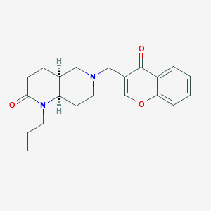 (4aS*,8aR*)-6-[(4-oxo-4H-chromen-3-yl)methyl]-1-propyloctahydro-1,6-naphthyridin-2(1H)-one