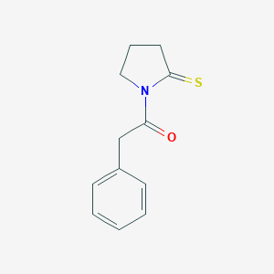 molecular formula C12H13NOS B053404 2-Phenyl-1-(2-thioxopyrrolidin-1-yl)ethanone CAS No. 121003-09-6