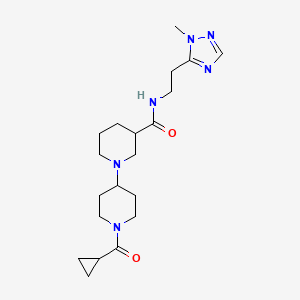 1'-(cyclopropylcarbonyl)-N-[2-(1-methyl-1H-1,2,4-triazol-5-yl)ethyl]-1,4'-bipiperidine-3-carboxamide