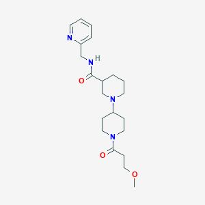 1'-(3-methoxypropanoyl)-N-(pyridin-2-ylmethyl)-1,4'-bipiperidine-3-carboxamide