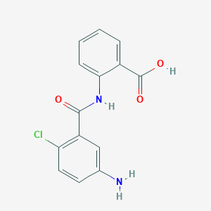 2-[(5-amino-2-chlorobenzoyl)amino]benzoic acid