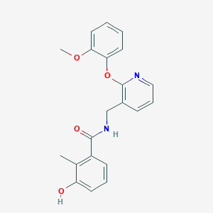 3-hydroxy-N-{[2-(2-methoxyphenoxy)pyridin-3-yl]methyl}-2-methylbenzamide