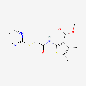 methyl 4,5-dimethyl-2-{[(2-pyrimidinylthio)acetyl]amino}-3-thiophenecarboxylate