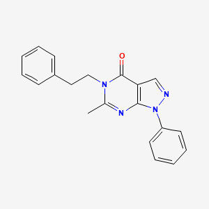 6-methyl-1-phenyl-5-(2-phenylethyl)-1,5-dihydro-4H-pyrazolo[3,4-d]pyrimidin-4-one