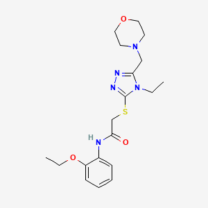 N-(2-ethoxyphenyl)-2-{[4-ethyl-5-(morpholin-4-ylmethyl)-4H-1,2,4-triazol-3-yl]thio}acetamide