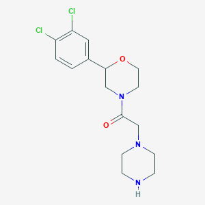 2-(3,4-dichlorophenyl)-4-(1-piperazinylacetyl)morpholine hydrochloride