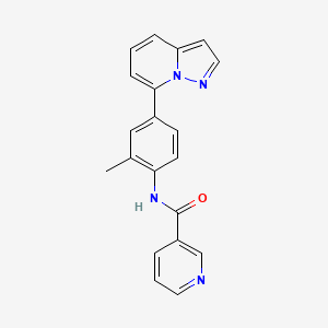 N-(2-methyl-4-pyrazolo[1,5-a]pyridin-7-ylphenyl)nicotinamide