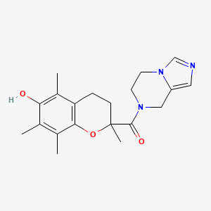 2-(5,6-dihydroimidazo[1,5-a]pyrazin-7(8H)-ylcarbonyl)-2,5,7,8-tetramethylchroman-6-ol