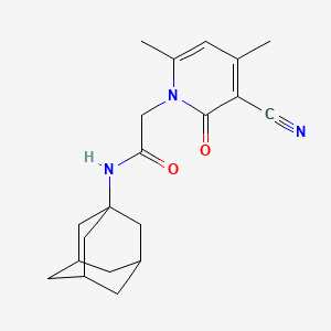 N-1-adamantyl-2-(3-cyano-4,6-dimethyl-2-oxopyridin-1(2H)-yl)acetamide