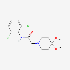 N-(2,6-dichlorophenyl)-2-(1,4-dioxa-8-azaspiro[4.5]dec-8-yl)acetamide