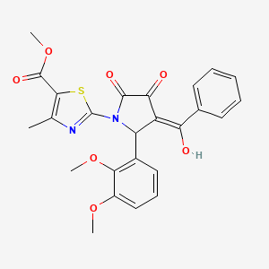 methyl 2-[3-benzoyl-2-(2,3-dimethoxyphenyl)-4-hydroxy-5-oxo-2,5-dihydro-1H-pyrrol-1-yl]-4-methyl-1,3-thiazole-5-carboxylate