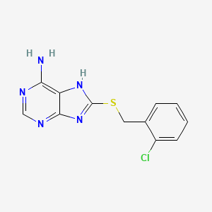 8-[(2-chlorobenzyl)thio]-9H-purin-6-amine