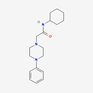 N-cyclohexyl-2-(4-phenylpiperazin-1-yl)acetamide