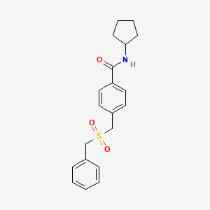 4-[(benzylsulfonyl)methyl]-N-cyclopentylbenzamide