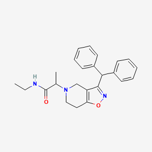 2-[3-(diphenylmethyl)-6,7-dihydroisoxazolo[4,5-c]pyridin-5(4H)-yl]-N-ethylpropanamide