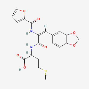 N-[3-(1,3-benzodioxol-5-yl)-2-(2-furoylamino)acryloyl]methionine