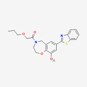 7-(1,3-benzothiazol-2-yl)-4-(propoxyacetyl)-2,3,4,5-tetrahydro-1,4-benzoxazepin-9-ol