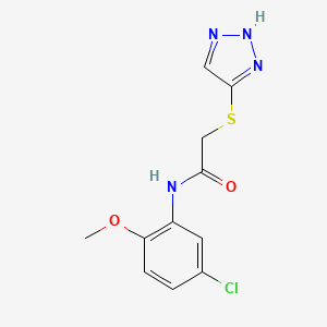 N-(5-chloro-2-methoxyphenyl)-2-(1H-1,2,3-triazol-5-ylthio)acetamide