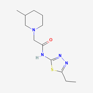 N-(5-ethyl-1,3,4-thiadiazol-2-yl)-2-(3-methylpiperidin-1-yl)acetamide