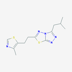 3-isobutyl-6-[2-(4-methyl-1,3-thiazol-5-yl)ethyl][1,2,4]triazolo[3,4-b][1,3,4]thiadiazole