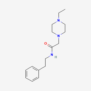 2-(4-ethylpiperazin-1-yl)-N-(2-phenylethyl)acetamide